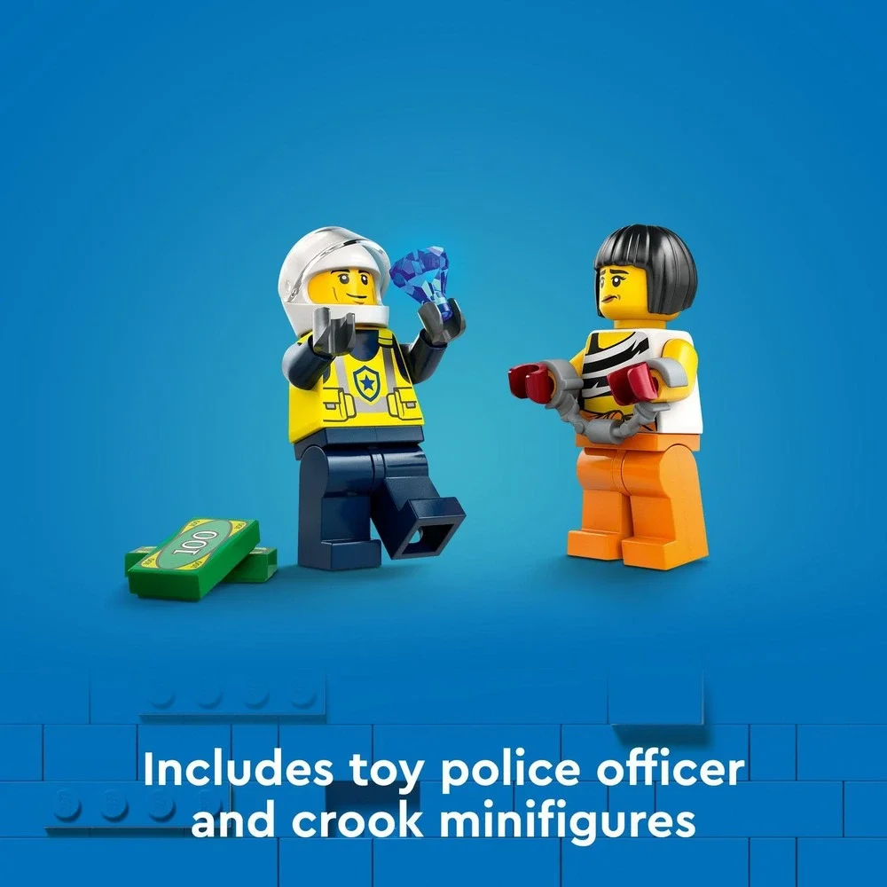 LEGO City Police Car and Muscle Car Chase 60415 Emergency Vehicle Toy 213pcs NEW